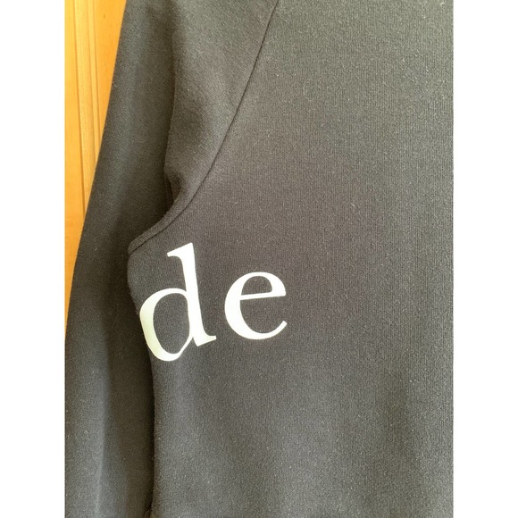 EUC, Kate Spade NY Sz M Women’s Long Sleeve Black/White Sweatshirt w/Ruffle - Picture 12 of 15